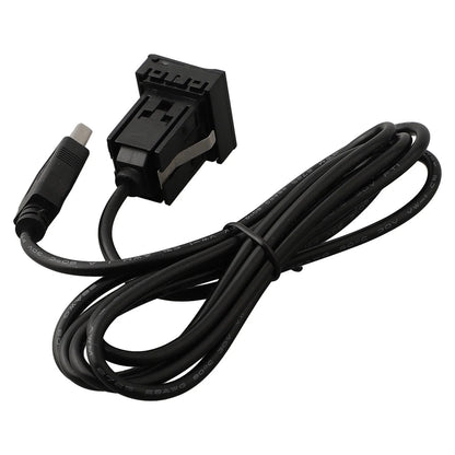 Dual USB Flush Mount Car Dash AUX & USB Port Panel for Easy Installation