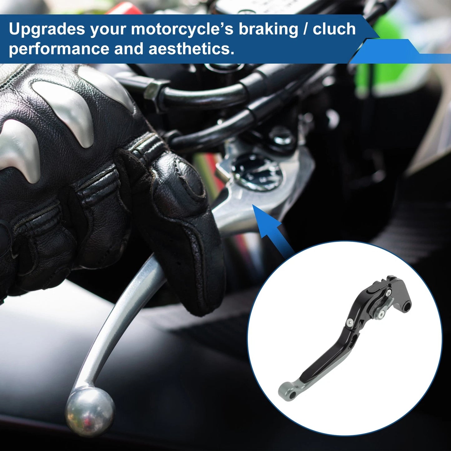 Short Long Brake Clutch Levers for Suzuki GSX-S1000/F/S/ABS (2015–2020) Black Titanium
