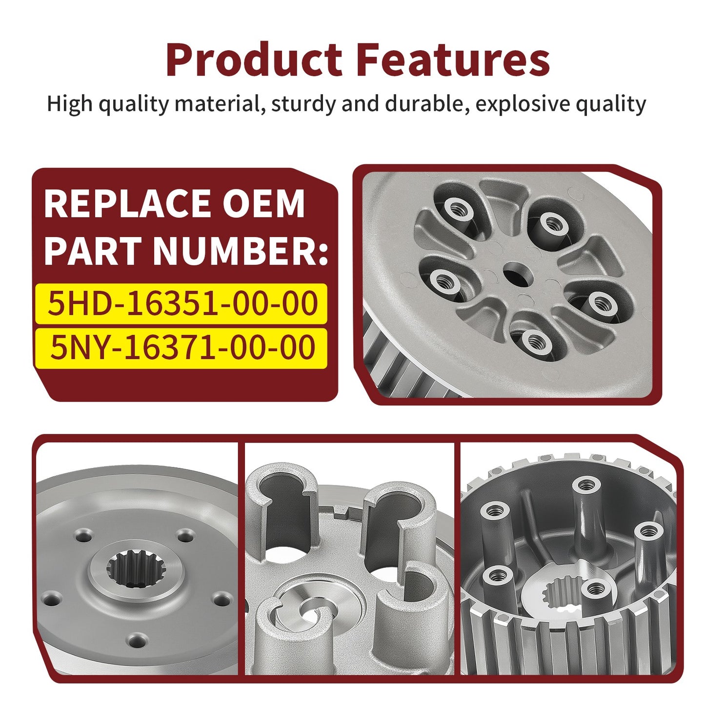 Clutch Pressure Plate for Yamaha YZ125X (2020–2024)