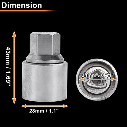 309 Wheel Lock Lug Nut for Mercedes-Benz (Locking Nut Key Socket)