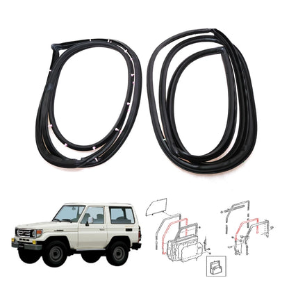 Front Door Weatherstrip Set for Toyota Land Cruiser (GRJ76 HZJ76 KZJ77 LJ79 VDJ79)