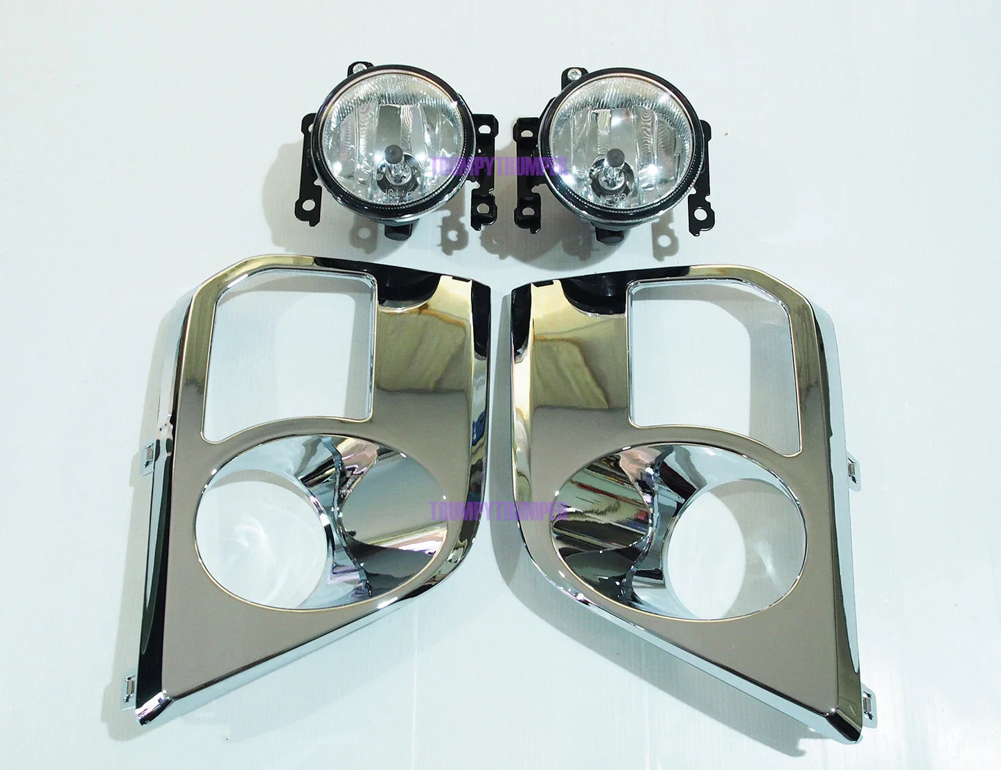 Chrome Cover Trim + Fog Lamp Spot Light for Mitsubishi Triton L200 (2019-2022)
