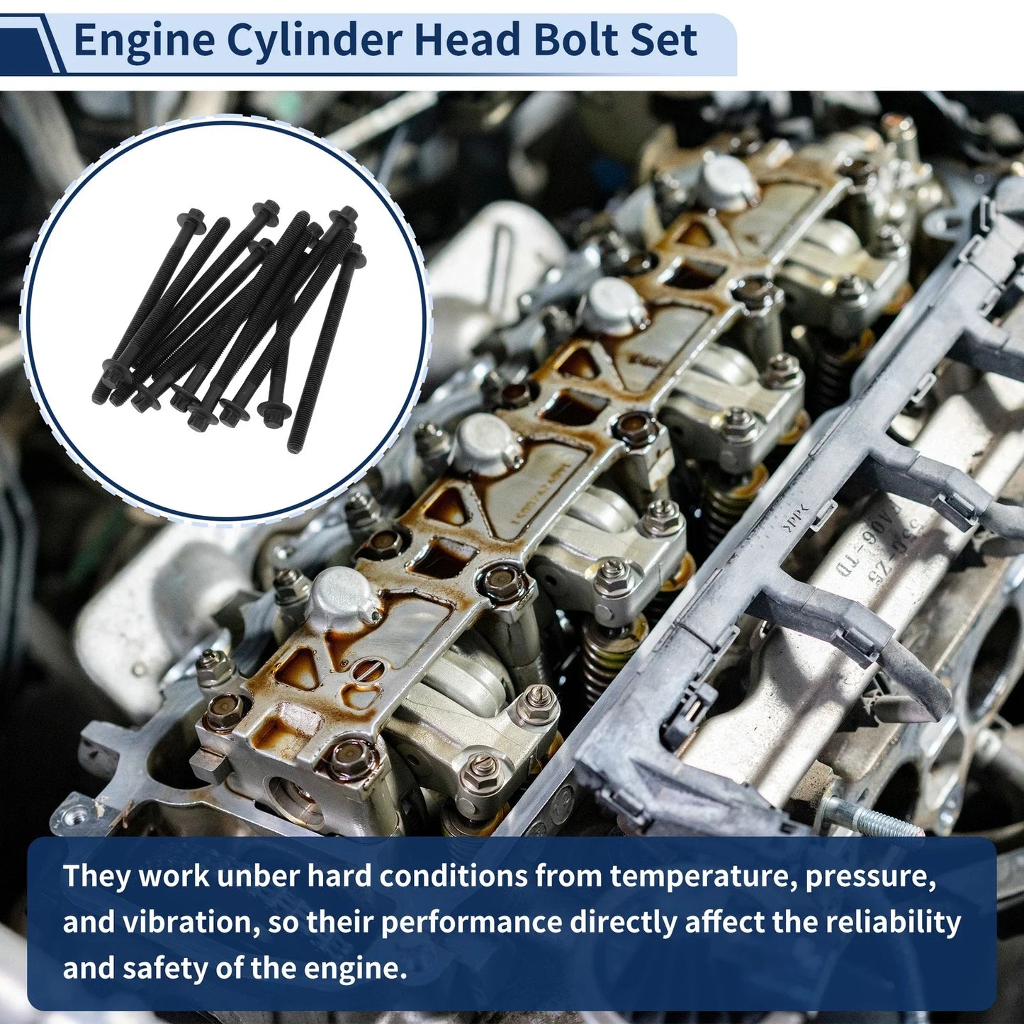 Engine Cylinder Head Bolt Set for Chevrolet Sonic 1.4L L4 (2012-2020)
