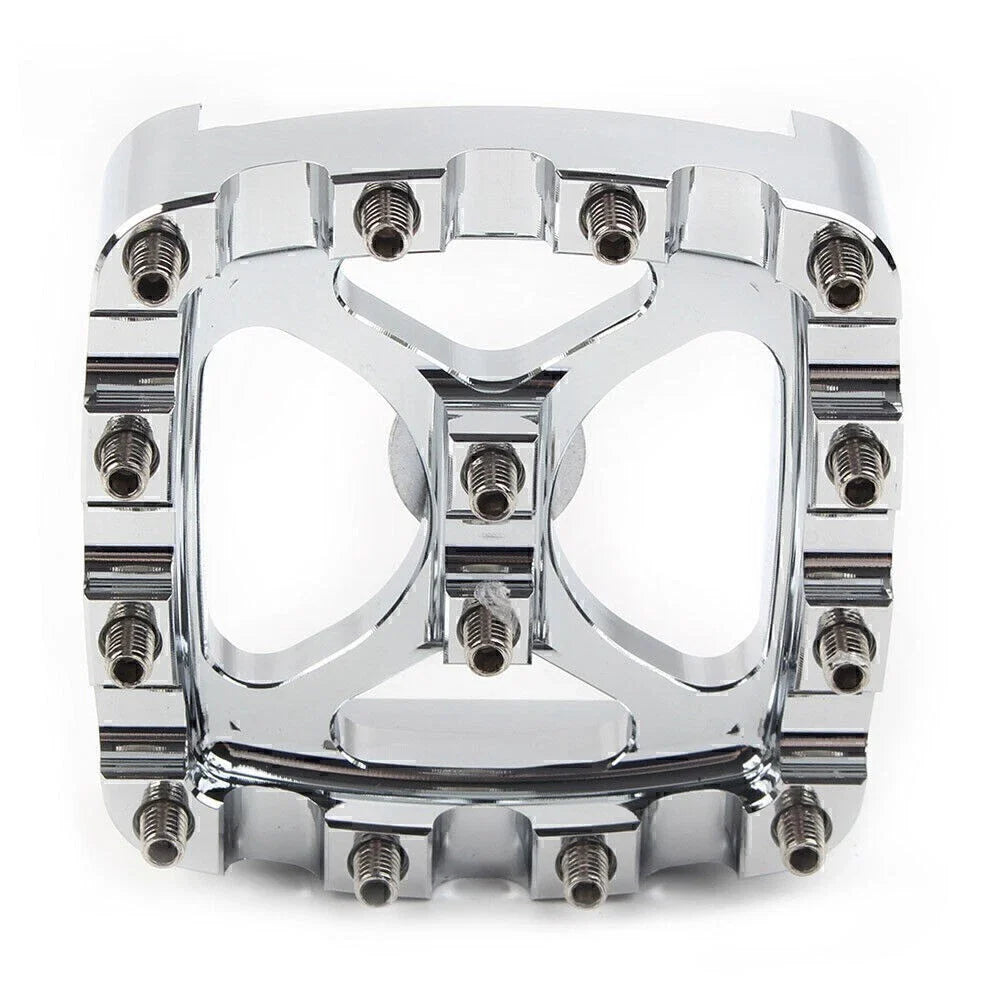 Chrome Brake Pedal Pad Cover for Harley Softail Dyna Sportster Iron 883