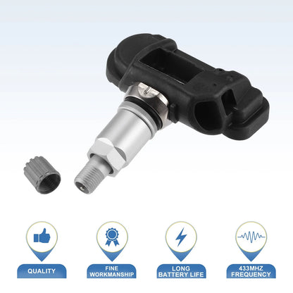 4 x TPMS Sensors for Chevrolet C7 Corvette (2014-2019) - Durable Plastic Black