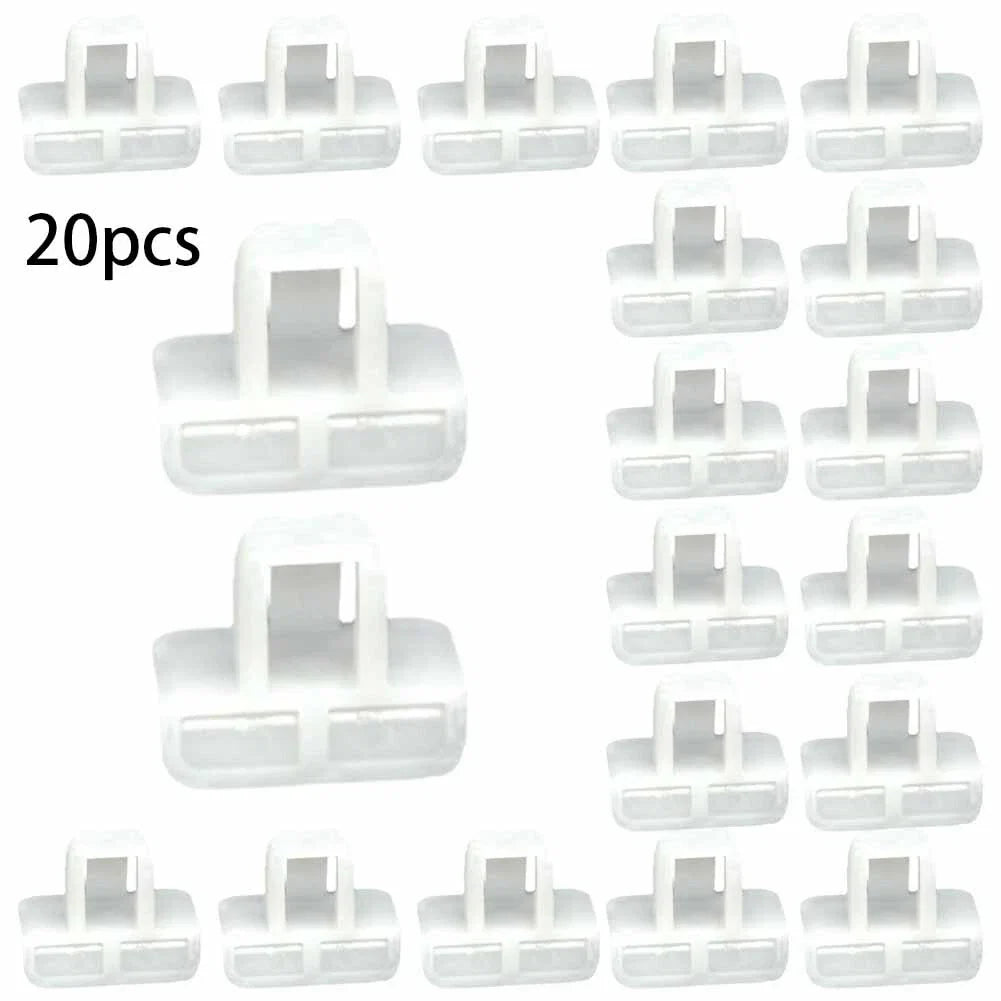 20 pcs Front Bumper Cover Clip Retainer for Vehicle White