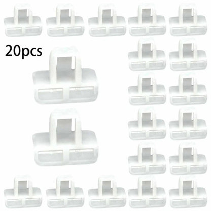 20 pcs Front Bumper Cover Clip Retainer for Vehicle White
