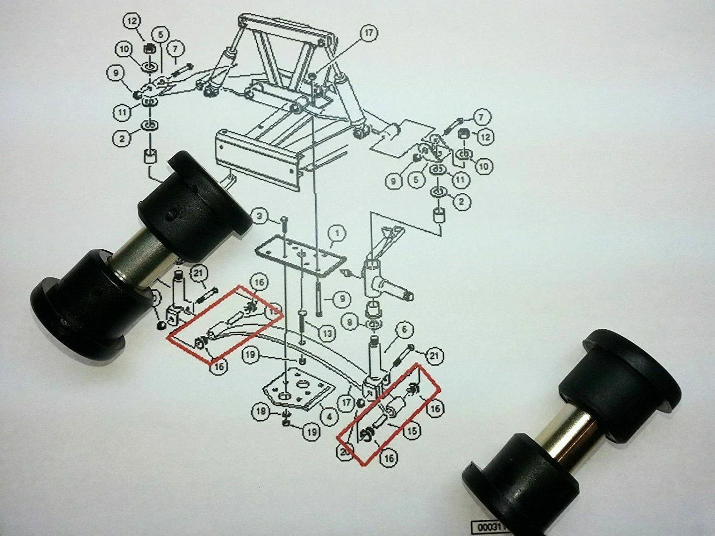 Front Leaf Spring & Upper A Arm Bushing Kits for Club Car DS (1992–2026)