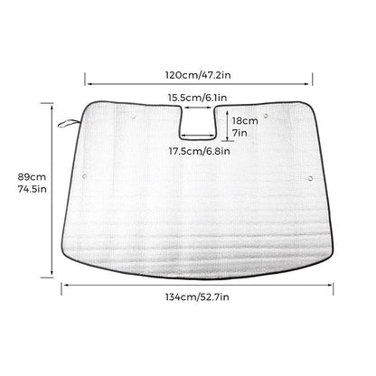 Front Sunshade Blocks UV Sun Visor Protector for Tesla Model 3 (2017–2023)