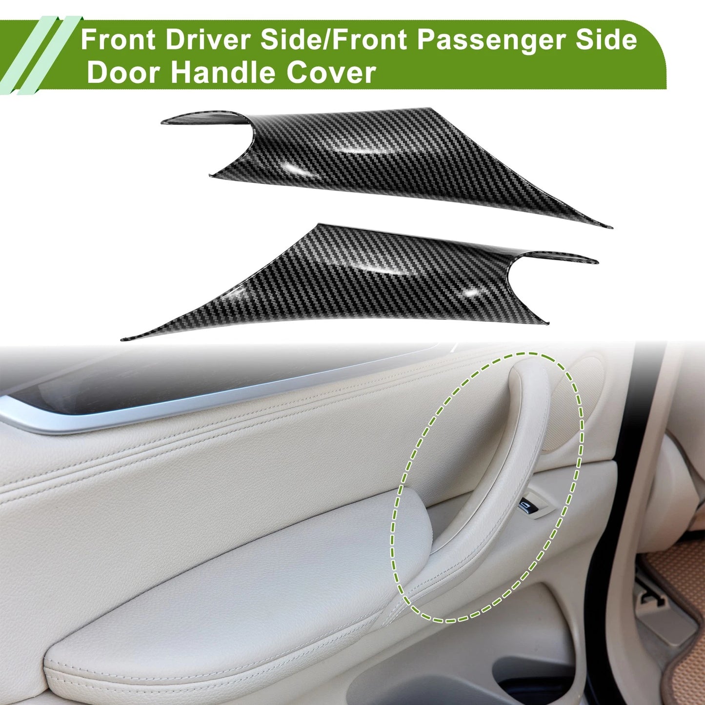 Door Panel Handle Pull Trim Cover for BMW 3 Series F30 (2012–2019) No. 51417279311