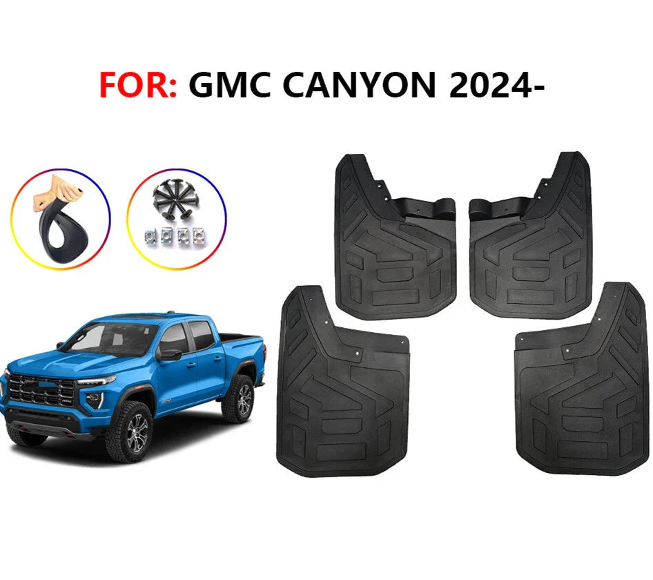 2 x Front & Rear Splash Guards Mud Flaps for GMC Canyon (2023–2025)