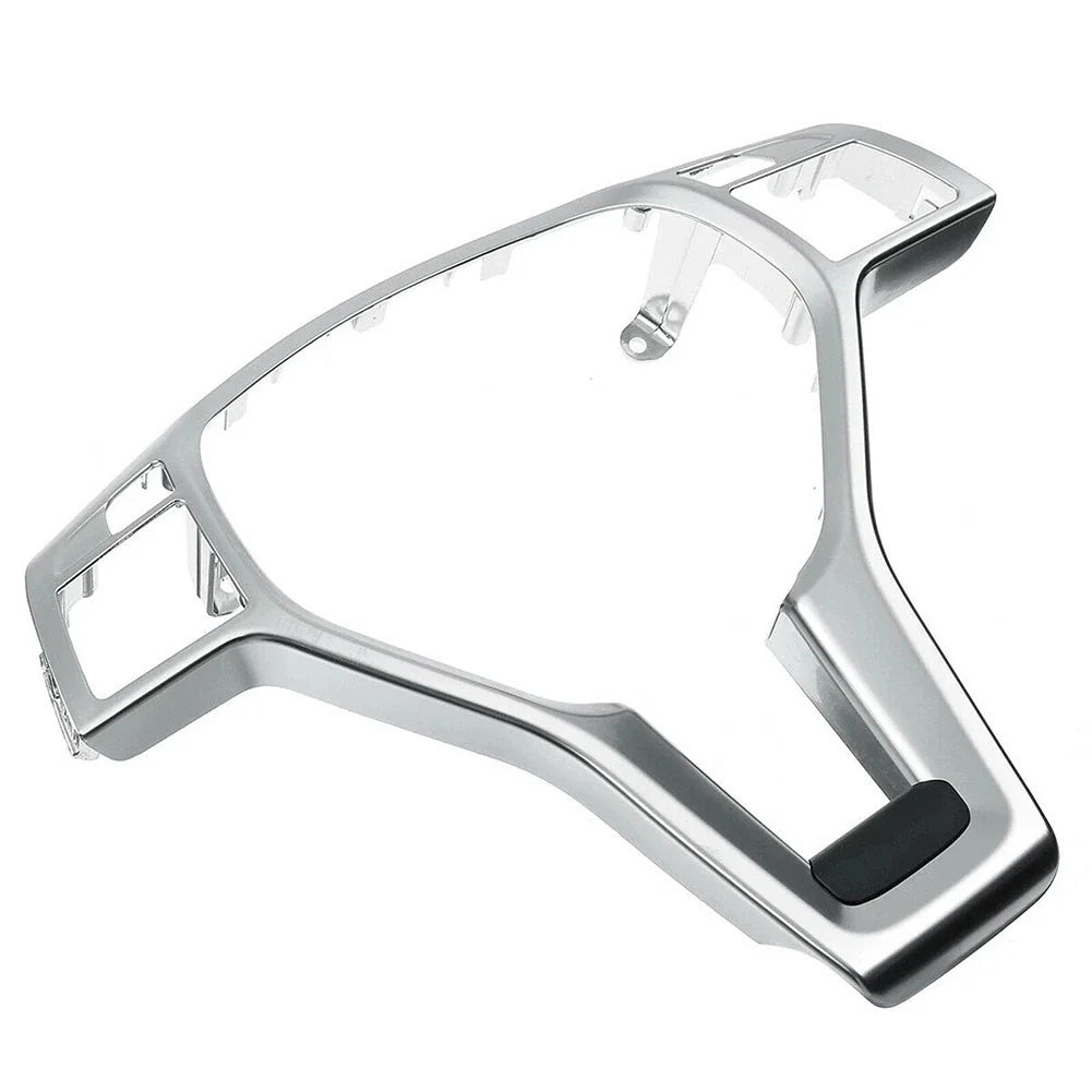 Custom Fit Silver Steering Wheel Trim for Benz CLA Class W117 (2012–2014)