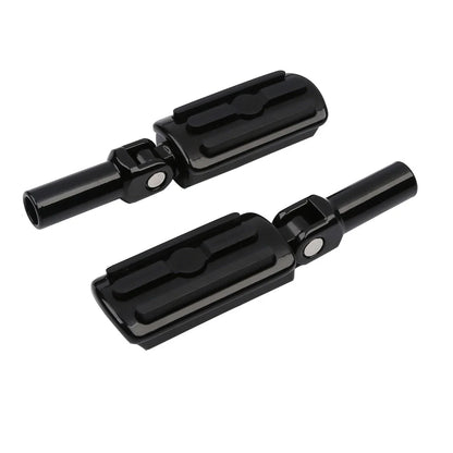 Black Footpegs Mounts for Harley Softail Slim, Cross Bones (2012-2017, 2008-2011)
