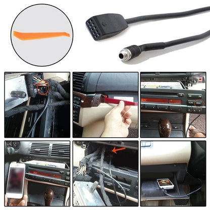 AUX In Adapter Cable Input Interface / 1 x Cable / for BMW E39 E53 E46