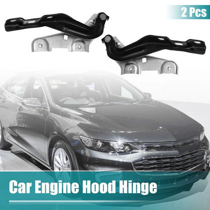 Hood Hinge 2 x Black for Chevrolet (23134811, GM1236171)