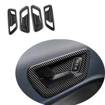 Carbon Fiber Door Handle Frame Cover for Ford Maverick (2022–2023)
