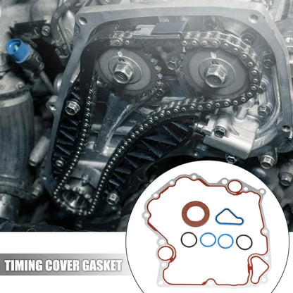 Engine Timing Cover Seal Gaskets Set for Chrysler Dodge 3.4L 4.7L (2000-2004)