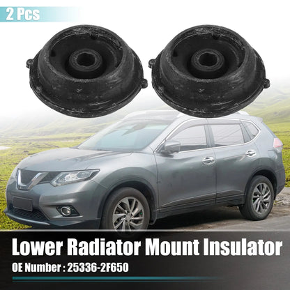 2 x Rubber Car Lower Radiator Mount Insulators for Hyundai Santa Fe (2021-2023)