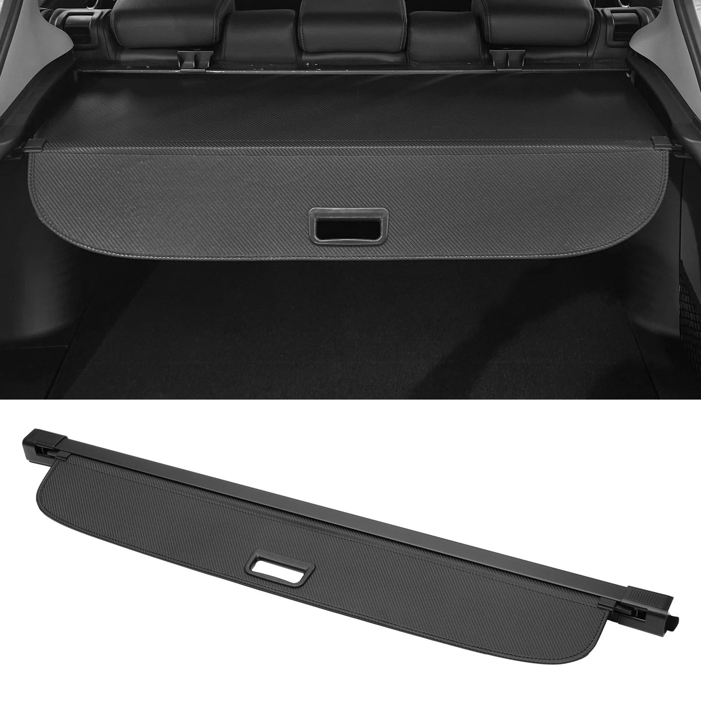 Retractable Cargo Cover for BMW X3 (2011–2017) - Carbon Fiber Black