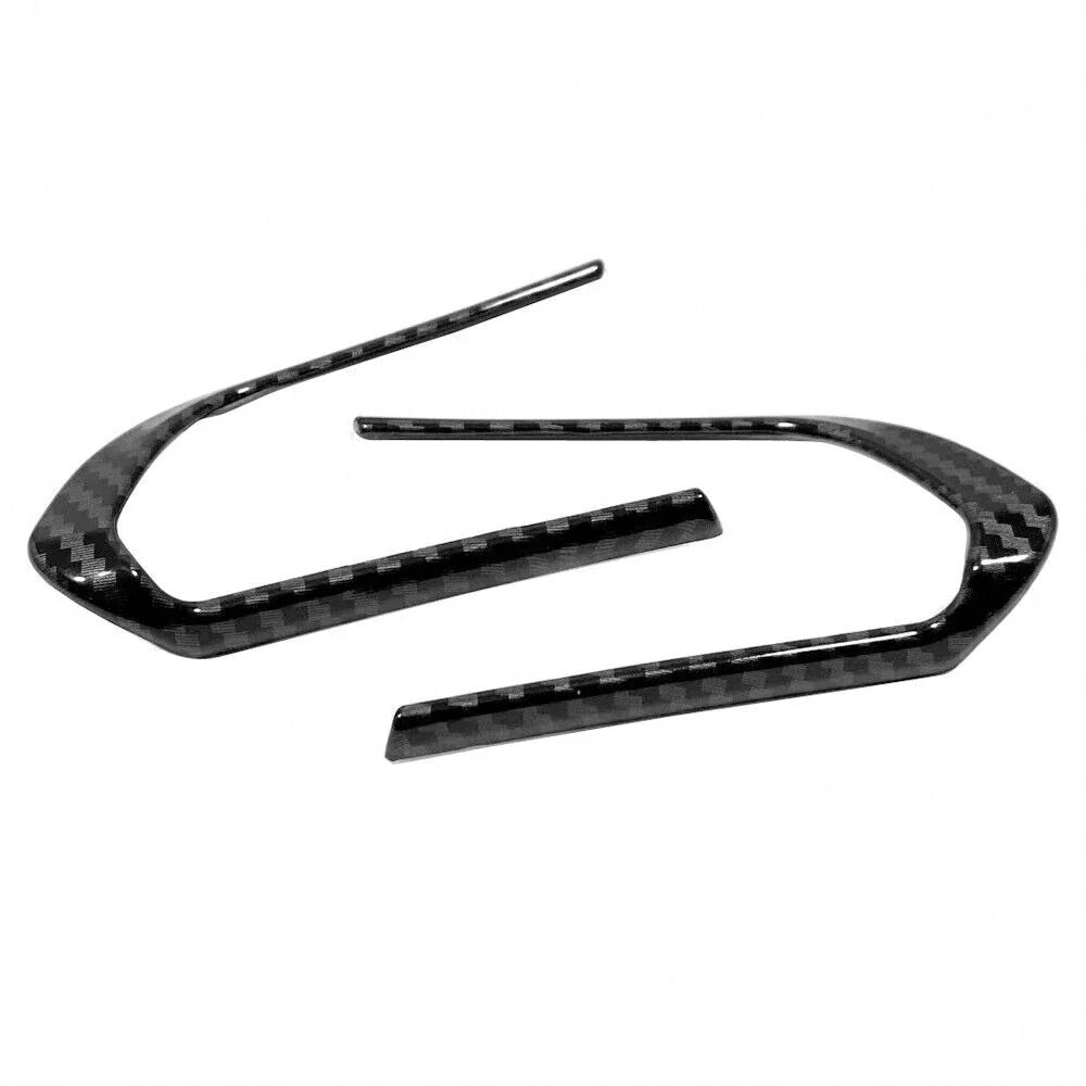 2 x Carbon Fiber Steering Wheel Button Trim Cover for Mazda CX-50 (2023–2024)