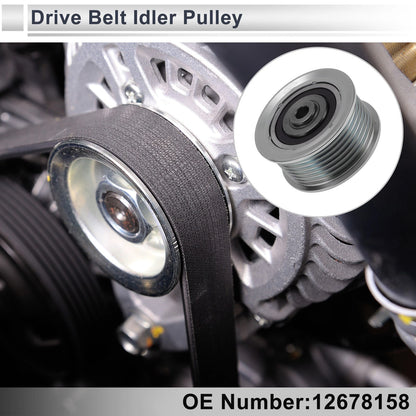 Drive Belt Idler Pulley for Buick Lacrosse (2018–2019) No. 12678158 Steel