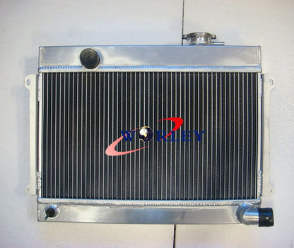 3 Row Aluminum Radiator with Fans for Datsun 1600 (1968–1972)
