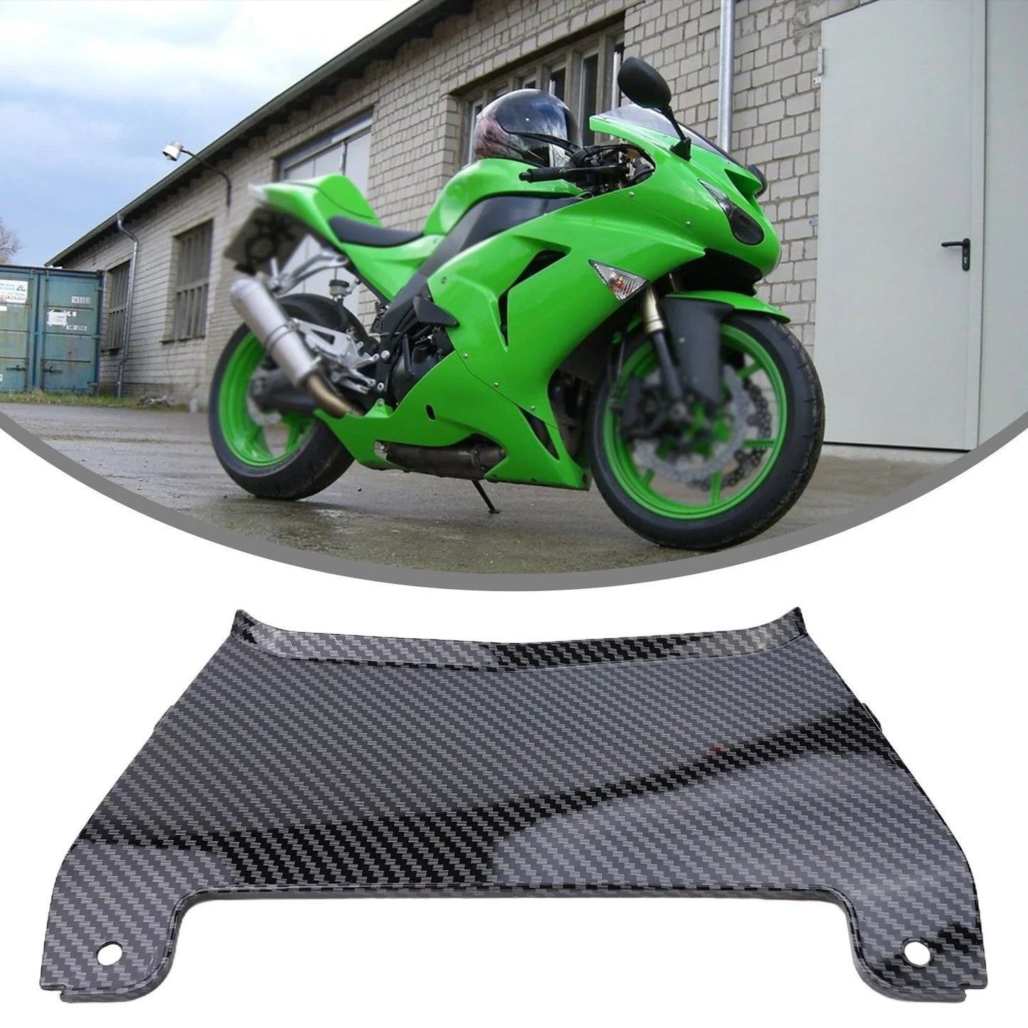 Carbon Fiber Rear Tail Middle Fairing Cowling for KAWASAKI ZX10R (2004–2005)