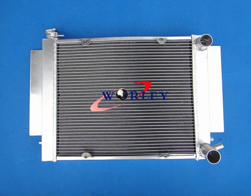Aluminum Radiator & Fans for Mazda RX2 RX3 RX4 RX5 RX7 (1970-1985)