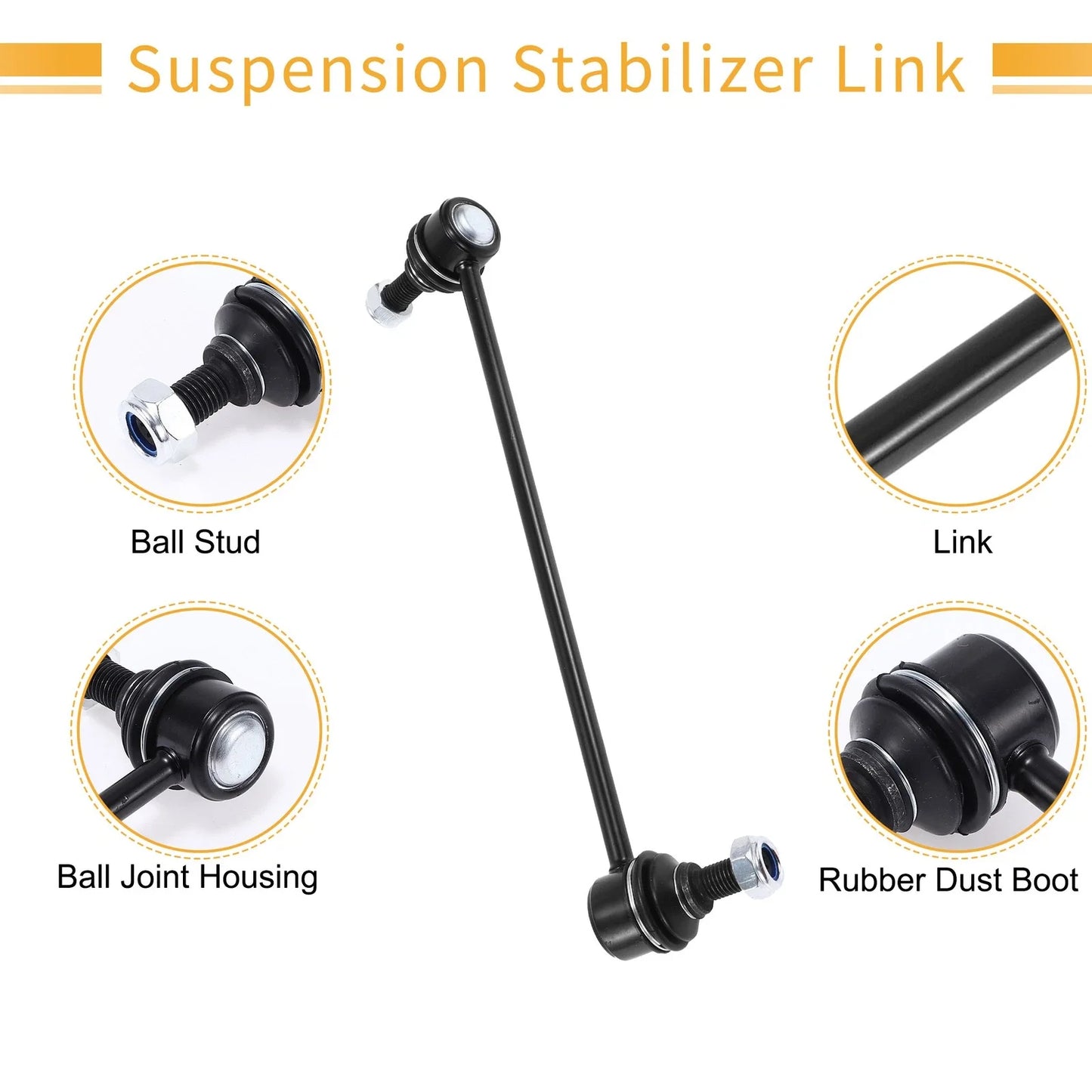 Front Stabiliser Sway Bar Link Set with Bushing for GMC Terrain (2010-2017)