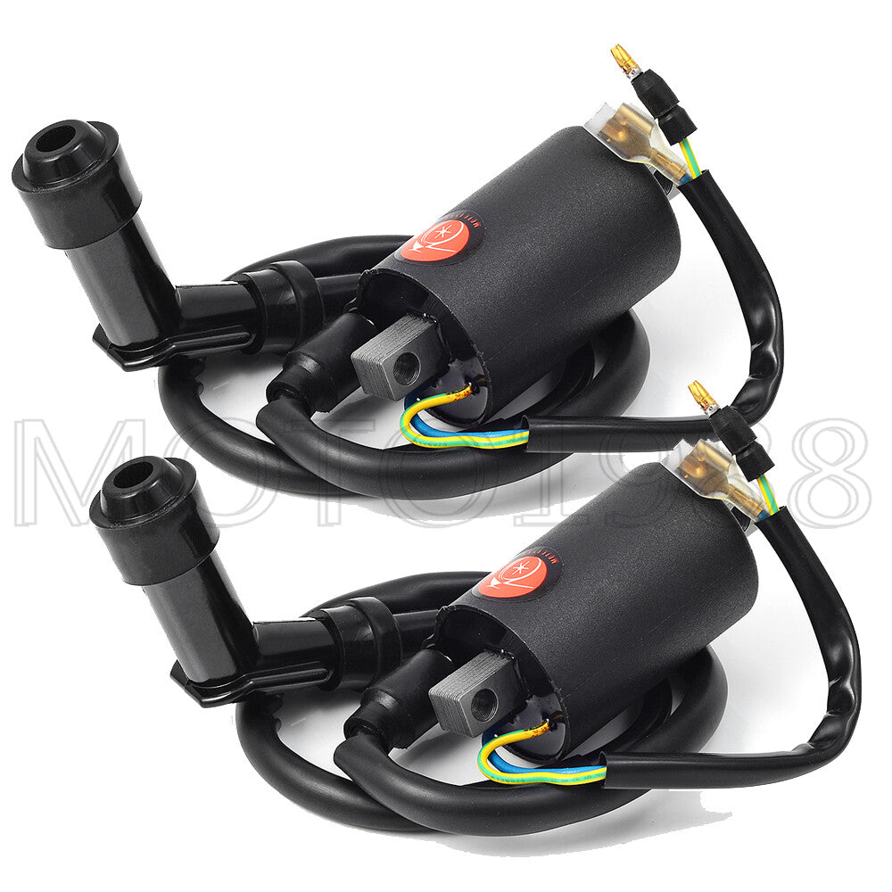 2X Ignition Coils & Spark Plug Caps for Honda CB350 CB450 CL350 CL450