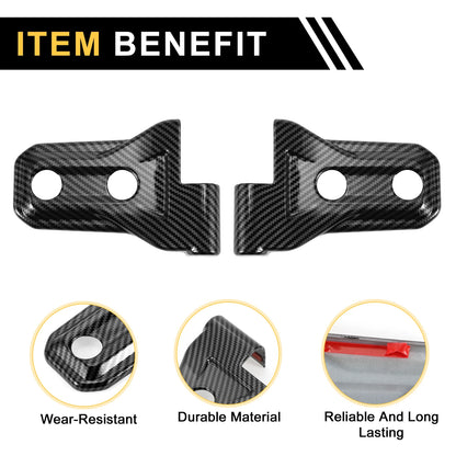 Door Handle Hinge Cover Trim for Jeep Wrangler JL (2018–2023) Carbon Fiber