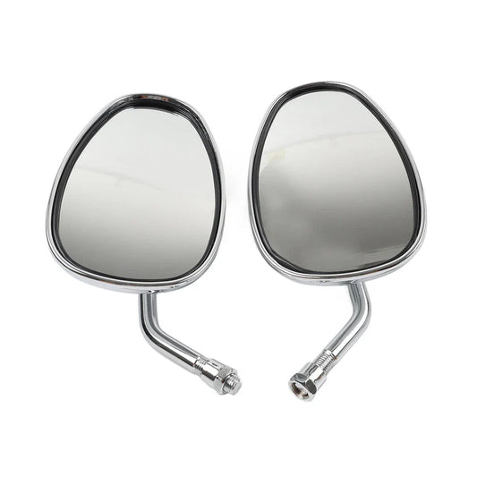 Chrome Rearview Oval Mirror for Honda Shadow Spirit 750 1100 VTX1300 VTX1800 (2001-2010)