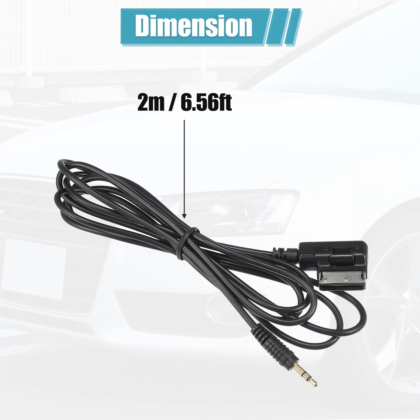 Music Interface AMI MMI AUX 3.5mm Jack Adapter Cable for Audi