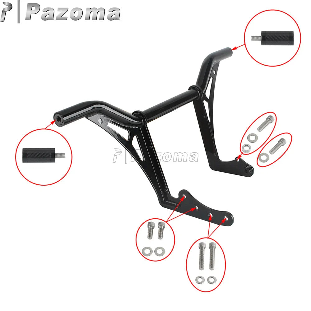 Front Crash Bar Saddlebag Guards for Harley Softail FXLRST (2022-2023)