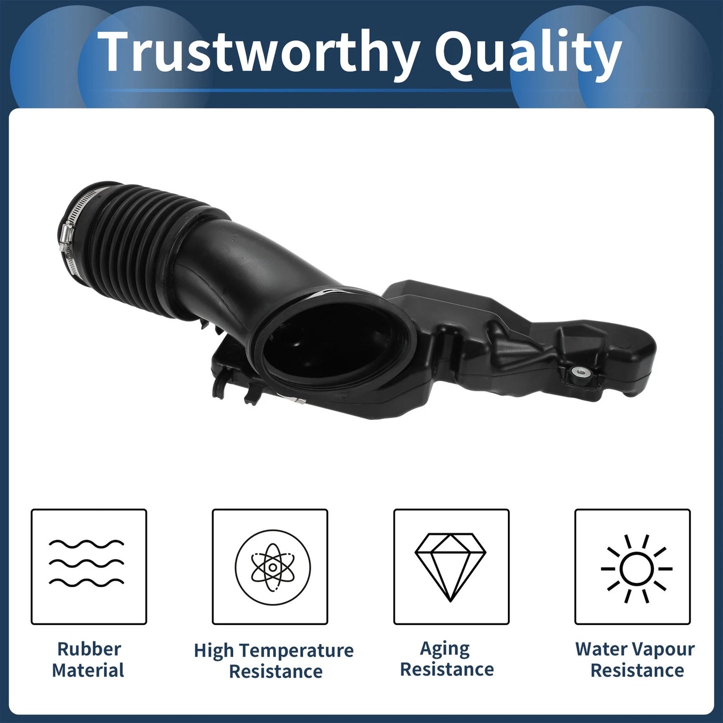 Engine Air Intake Hose for Ford F-250 Super Duty (2017–2022) No.BC3Z9B659A Rubber