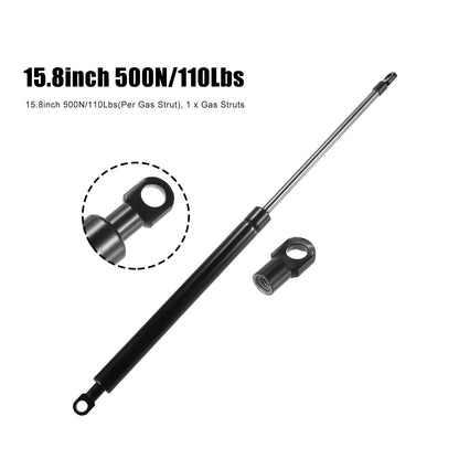 Set of 2 Gas Struts for Lid Supports (15.8 Inch, 500N/110Lbs)