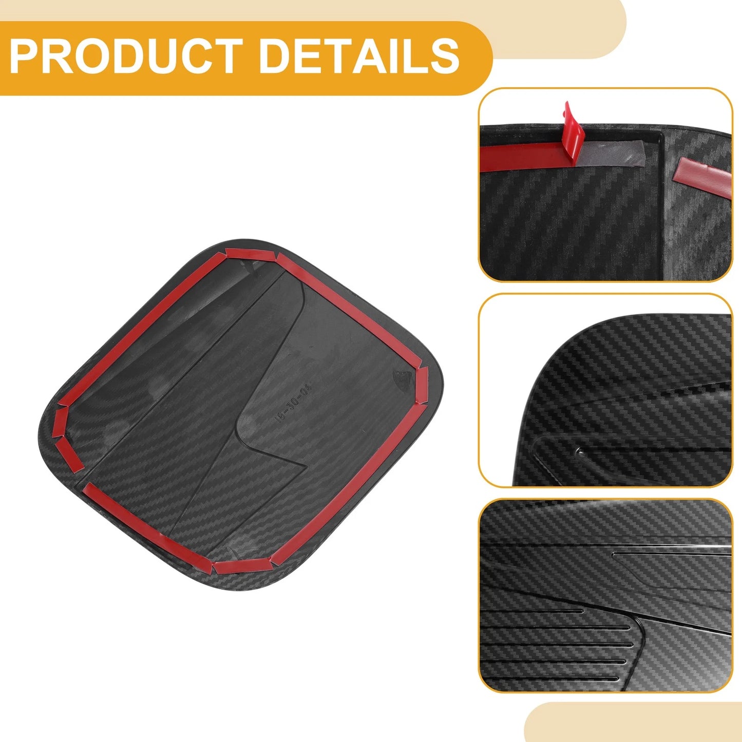Fuel Tank Door Cap for Nissan Altima (2019–2025) Carbon Fiber Black