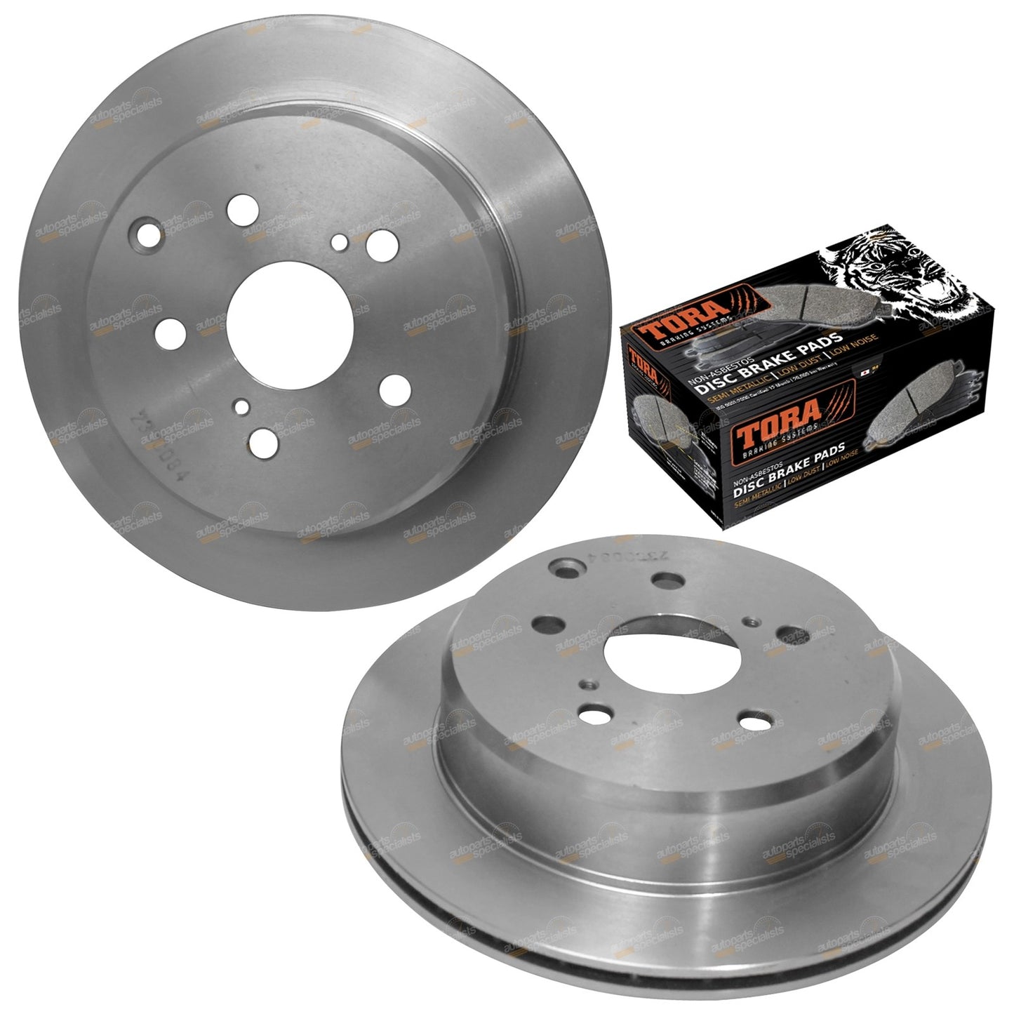 Rear Disc Brake Rotors and Pads Kit for Tarago TCR10 TCR11 TCR20 TCR21 (1990–2000)