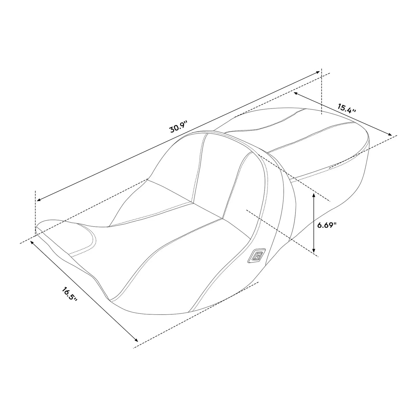 Heated Seat for Harley Touring Street Glide 2009-2023
