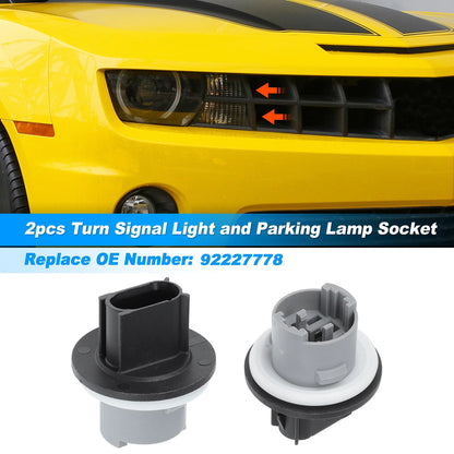2X Turn Signal Light & Parking Lamp Socket for Chevrolet Camaro (2010–2015)