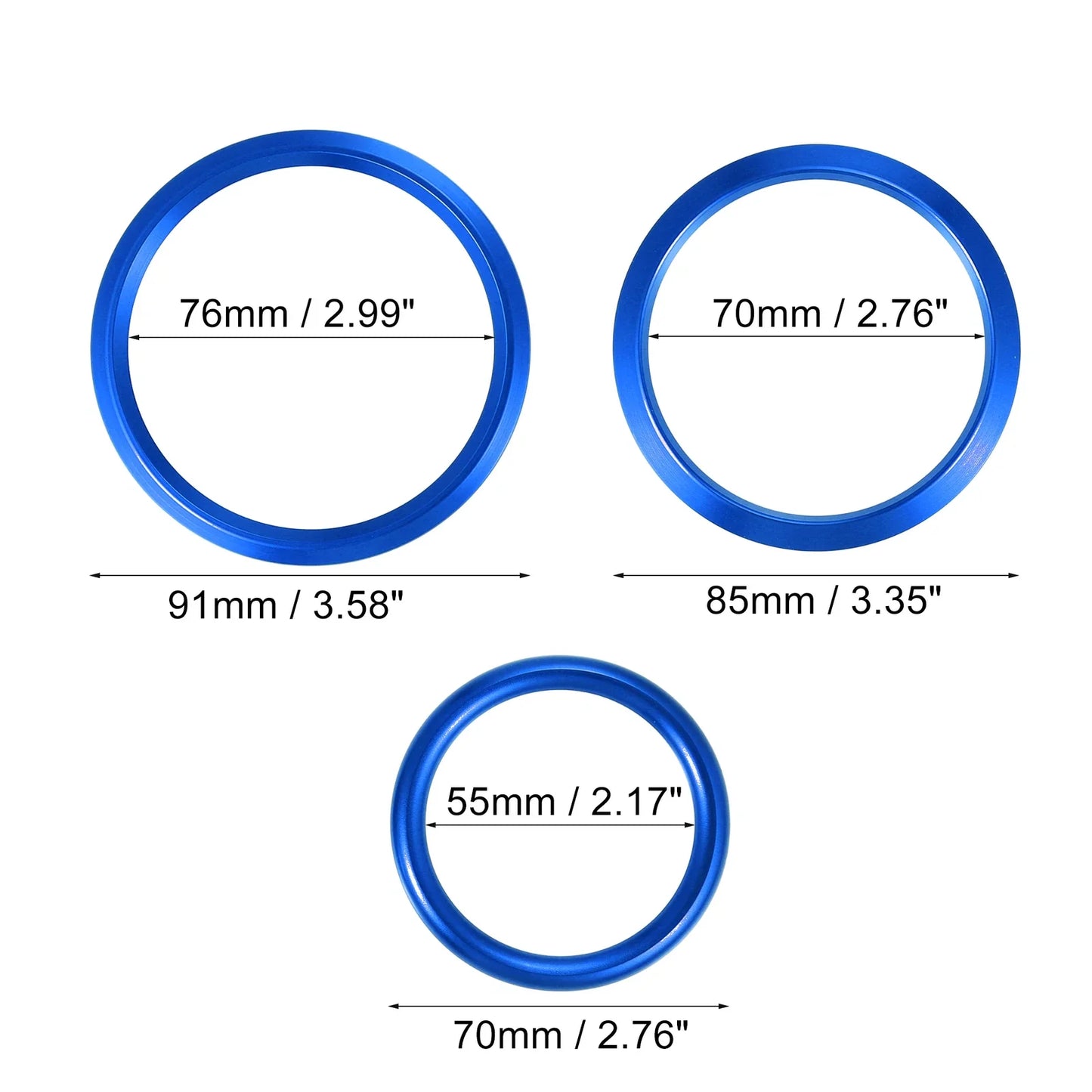 7 x Air Conditioning Outer Vent Rings Covers for Mercedes Benz A-Class