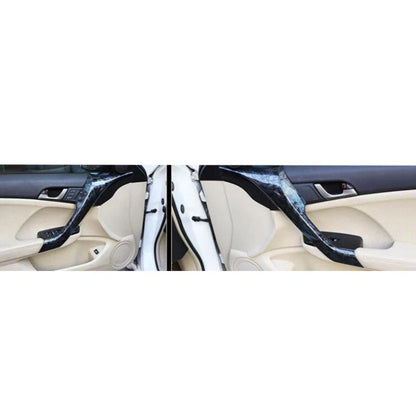 LHD Black Peach Wood Interior Door Armrest Cover Trim for Acura TSX (2009–2014)