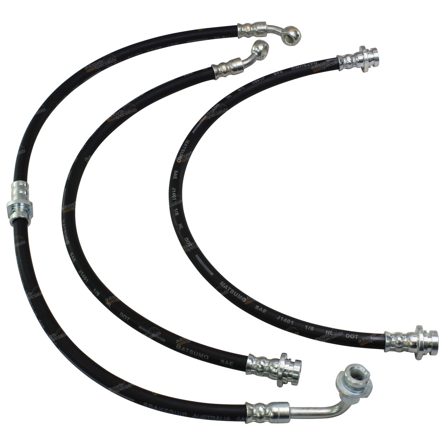 2" Extended Rubber Brake Hose Kit for Suzuki Jimny (1998–2017)