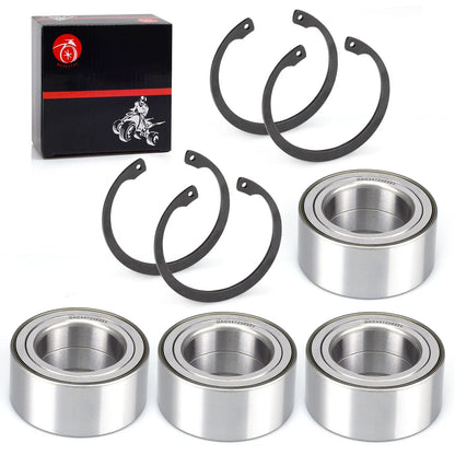 4x Front/Rear Wheel Bearing & Circlip for Arctic Cat