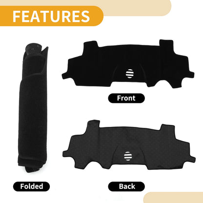 Dashboard Cover for Toyota Aygo (2005–2014) Dash Mat Carpet Black