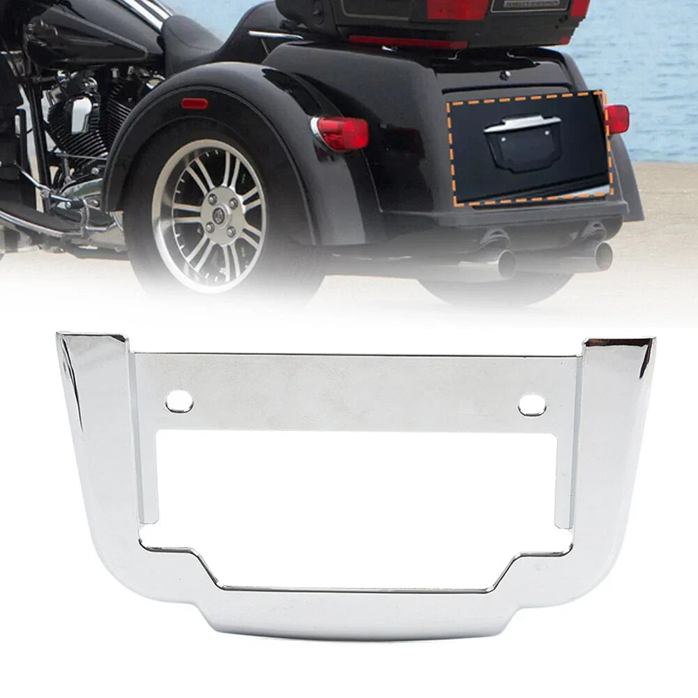 Chrome Rear License Plate Frame for Harley Tri Glide Ultra Classic (2011-2023)