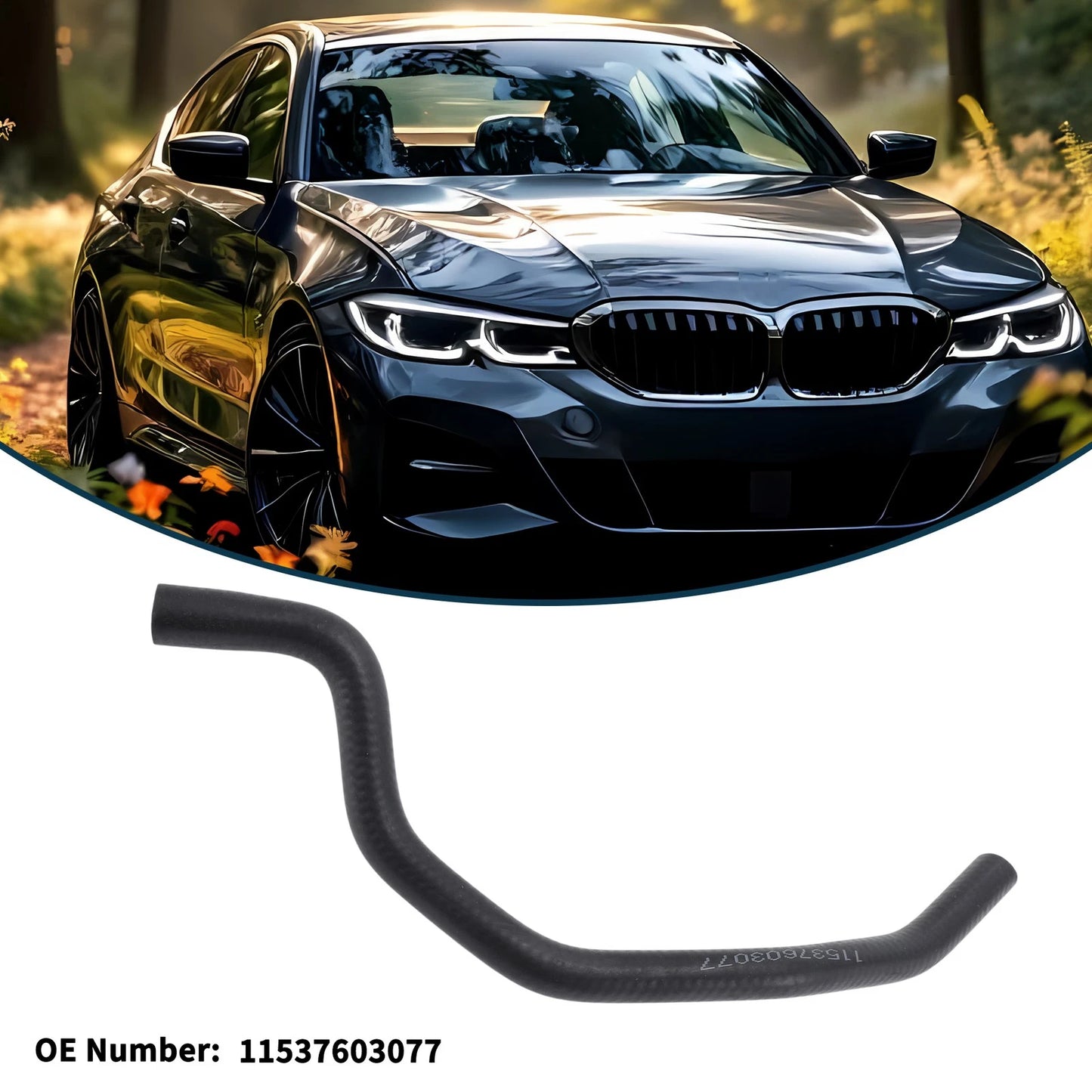Radiator Hose No. 11537603077 for BMW F20 F21 F30 F35 F80 F31 (2011–2016)