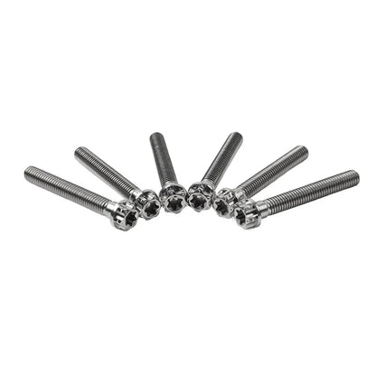 6pcs M8x50mm Titanium Torx Head Flange Screws for Motorcycle Bike