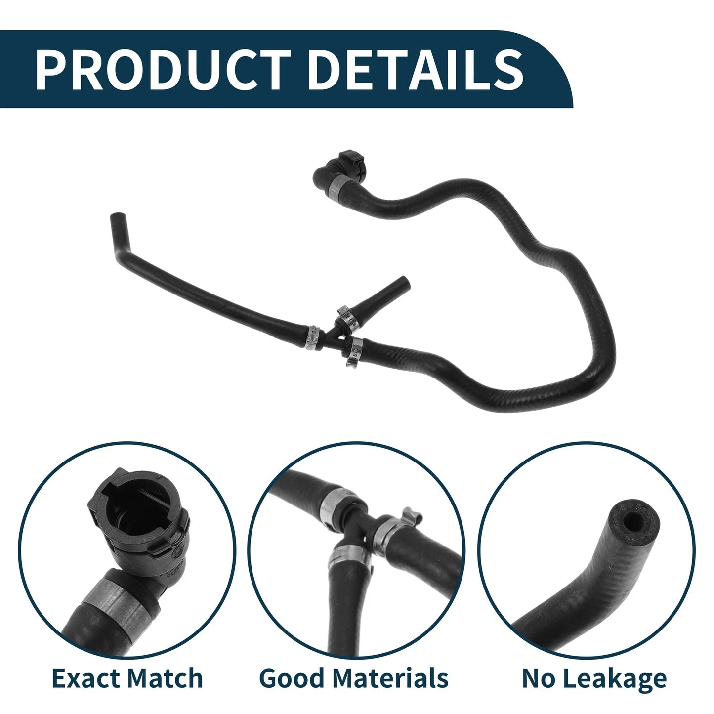 Radiator Hose for BMW 5 Series (2003–2004) No. 17127519254 Rubber