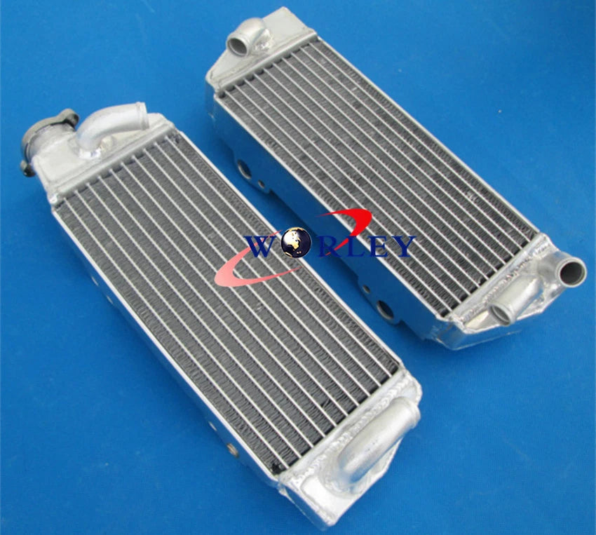 Aluminum Radiator with Red Hose for KTM 250 300 380 EXC/MXC/SX (1998–2003)